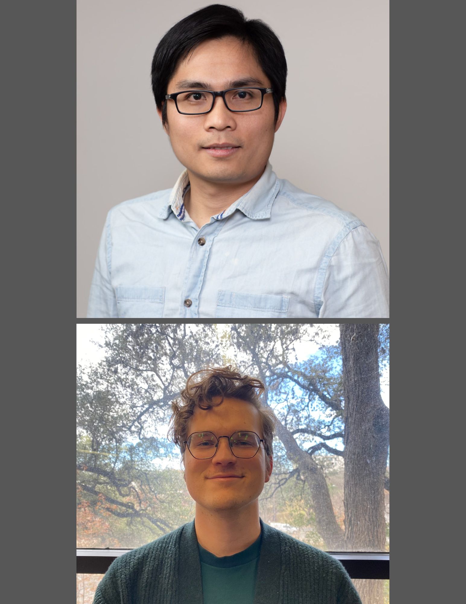 1. High throughput computational design of novel perovskite materials  - Viet-Anh Ha, Center for Quantum Materials Engineering   2. Rare Earth Element Selectivity in Artificial Water Channels - Tyler J Duncan, Ganesan Polymer Physics Group