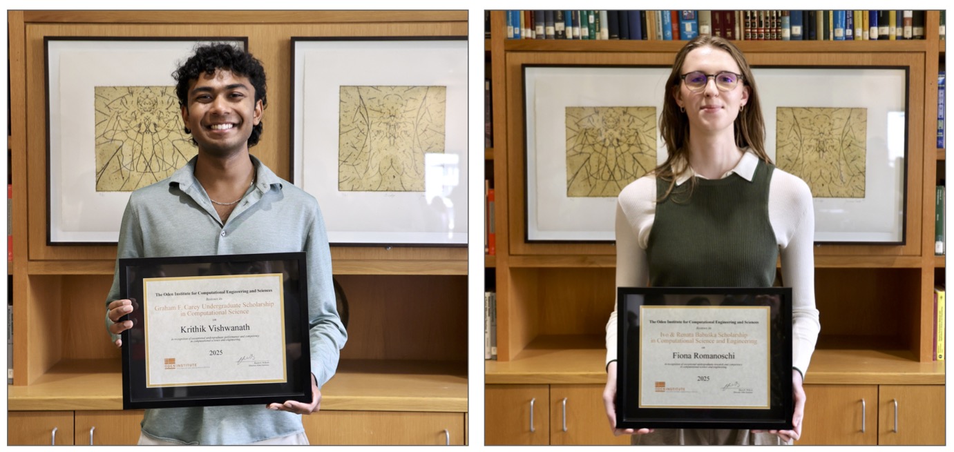 Krithik Vishwanath (l), Fiona Romanoschi (r).