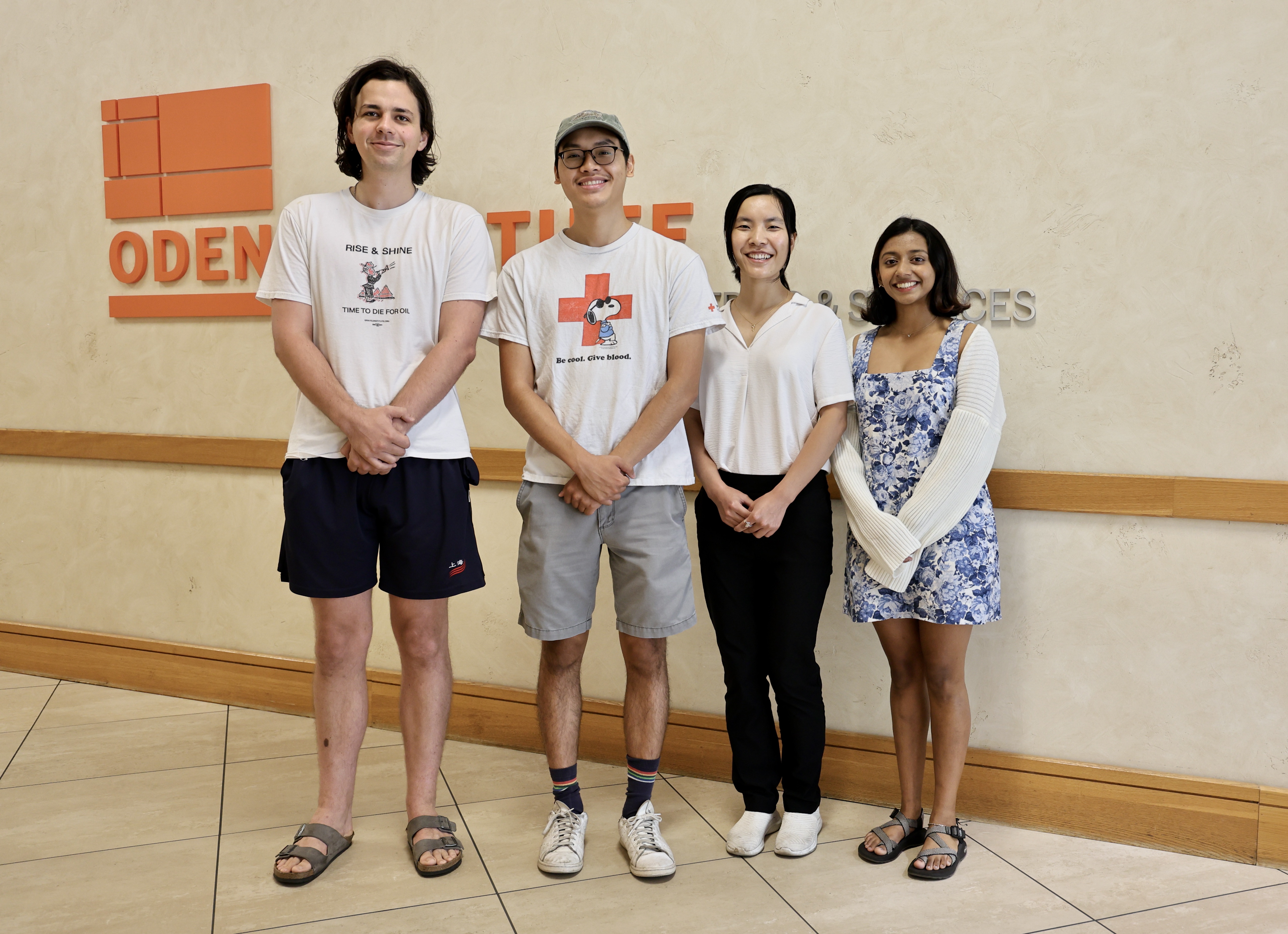 2024-25 CSEM Student Representatives, l-r: Evan Scope Crafts, Kenton Wu, Xin Tang, and Tarini Thiagarajan.