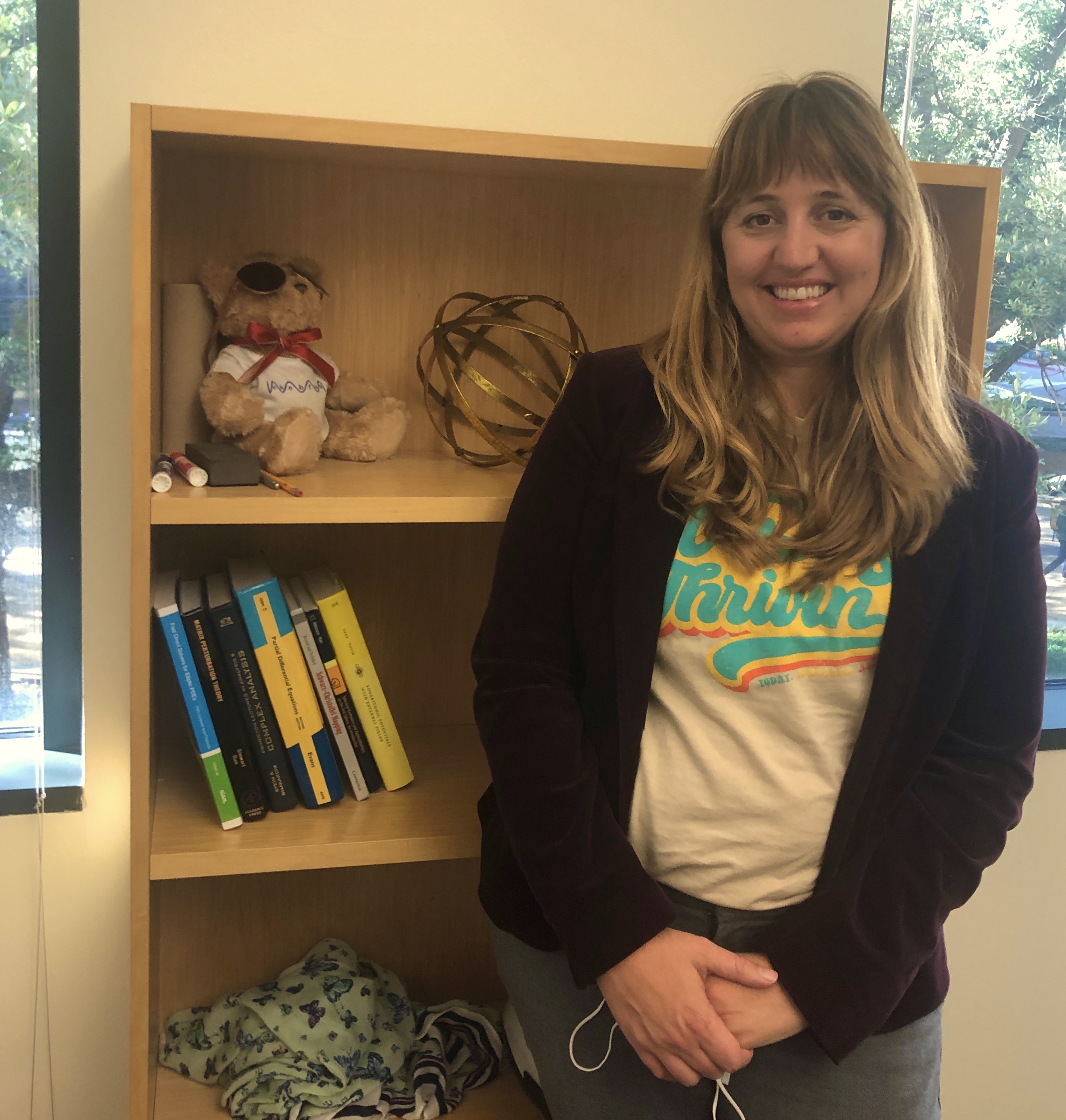 Heather Wilber in her office at the Oden Institute.