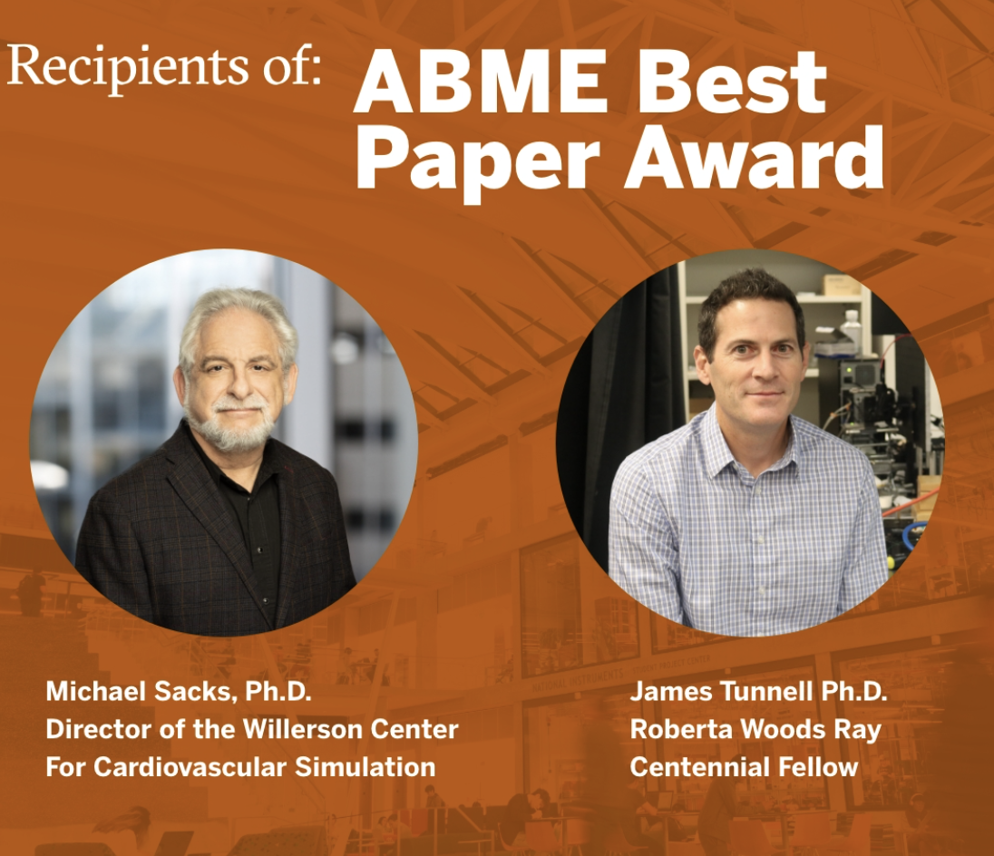 UT Biomedical Engineering Professors Receive ABME Best Paper Award