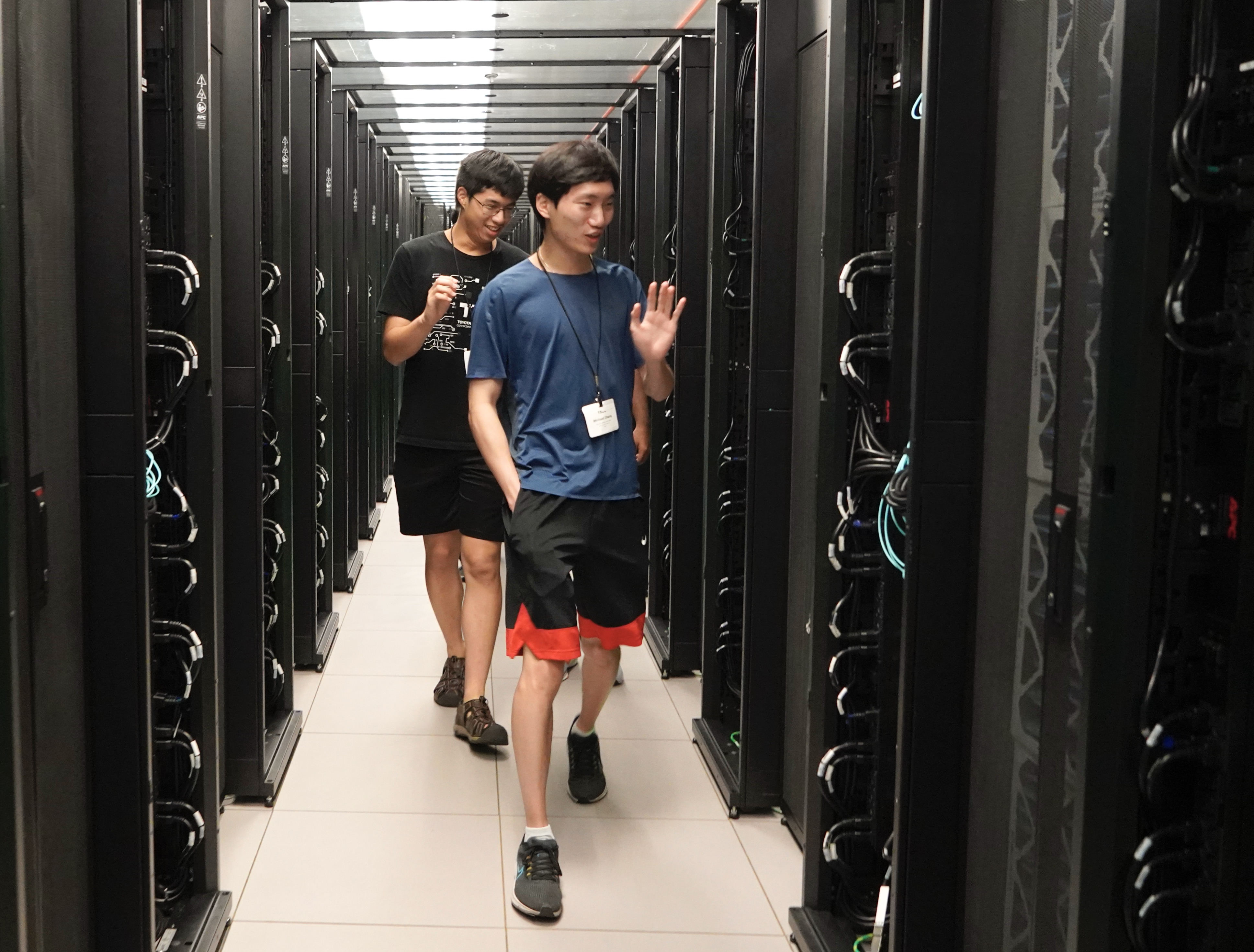 Interns tour Texas Advanced Computing Center. Credit: Joanne Foote