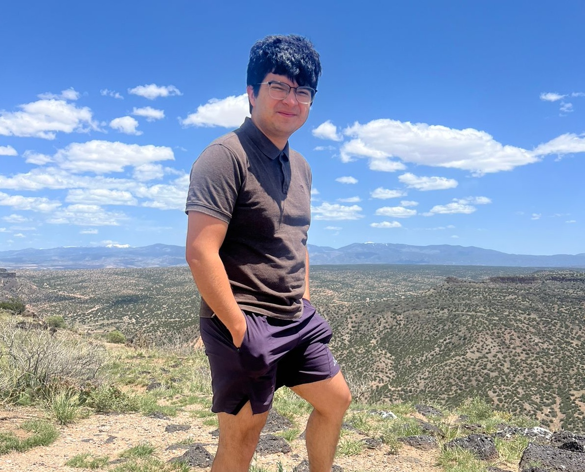 Rodrigo in New Mexico, near Los Alamo National Laboratory. Credit: Rodrigo Hernandez