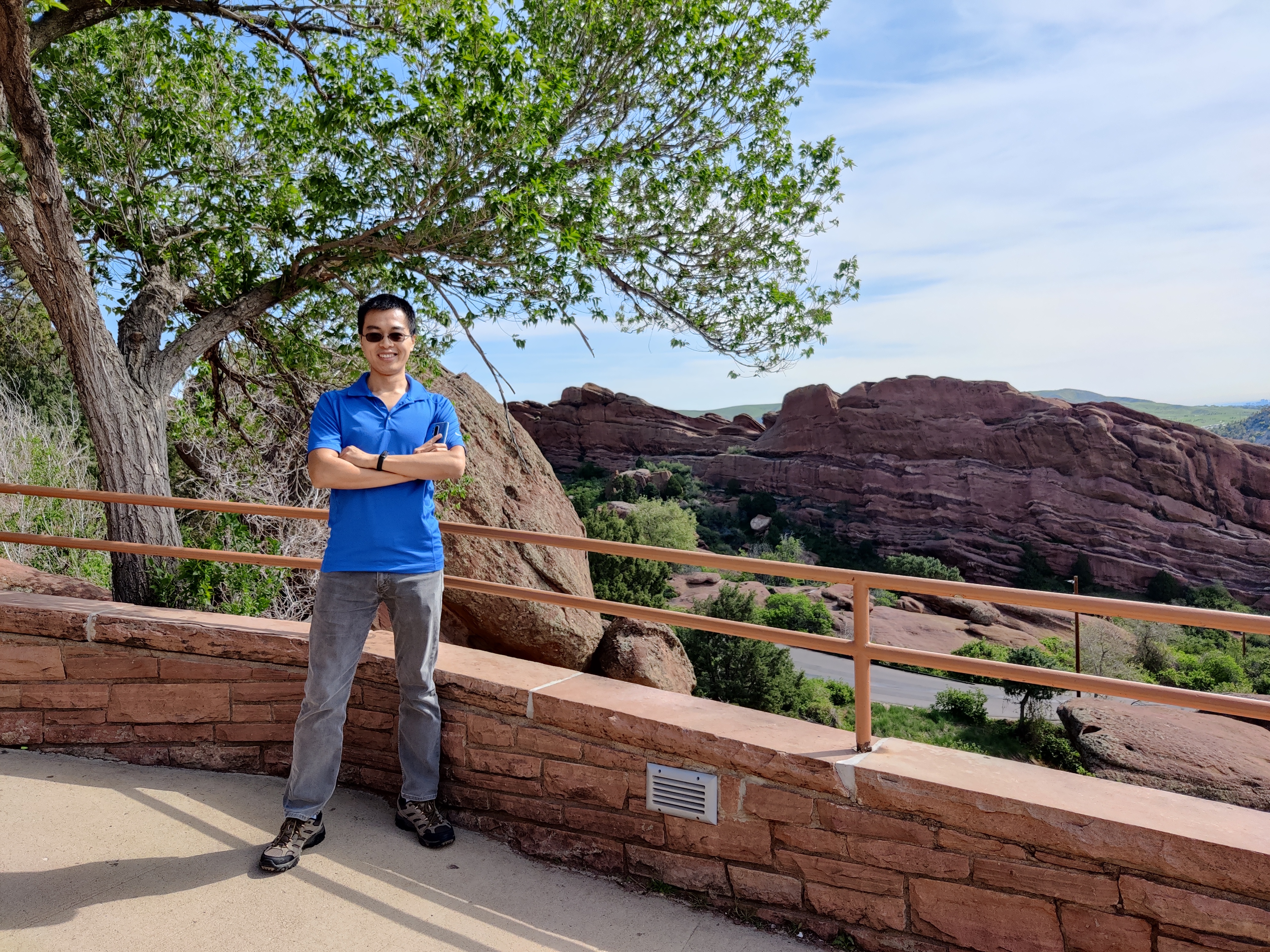 Peng Chen visiting the Rocky Mountains earlier this year.