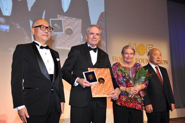 Tinsley Oden received a diploma and medal at the Honda Prize award ceremony. He was selected for the prize among 45 nominees from over 10 countries. Photo courtesy of The Honda Foundation. 