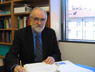 Graham Carey at his desk